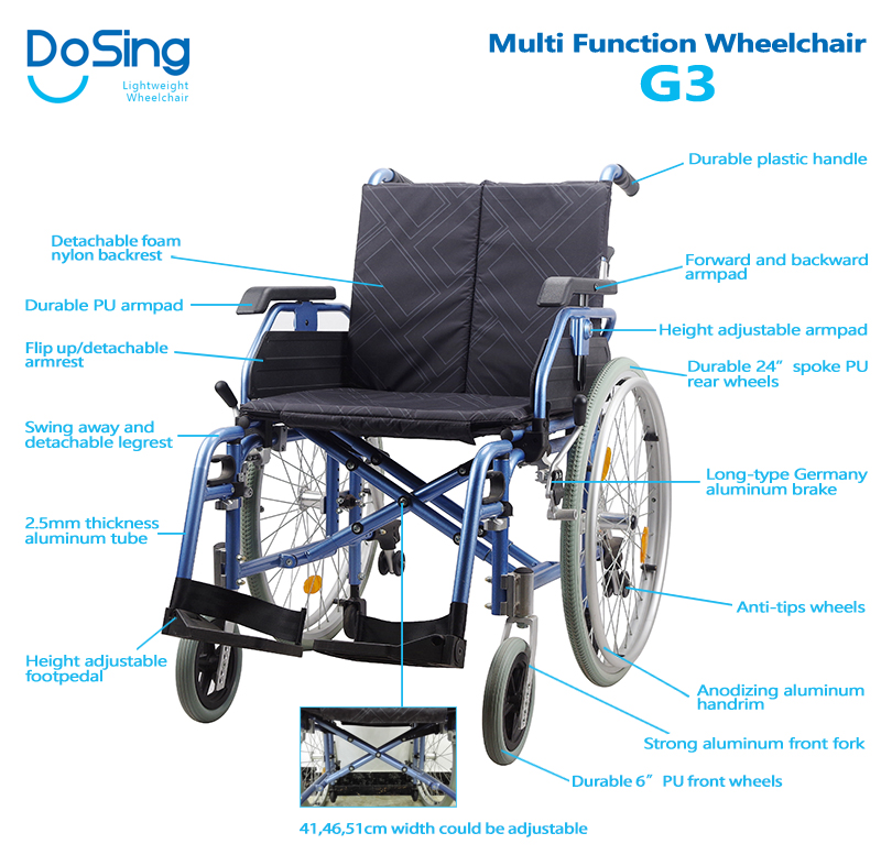 aluminum lightweight wheelchair