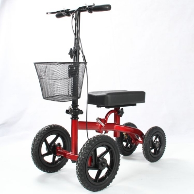 All Terrain Steerable Knee Scooter Walker With Drum Brake